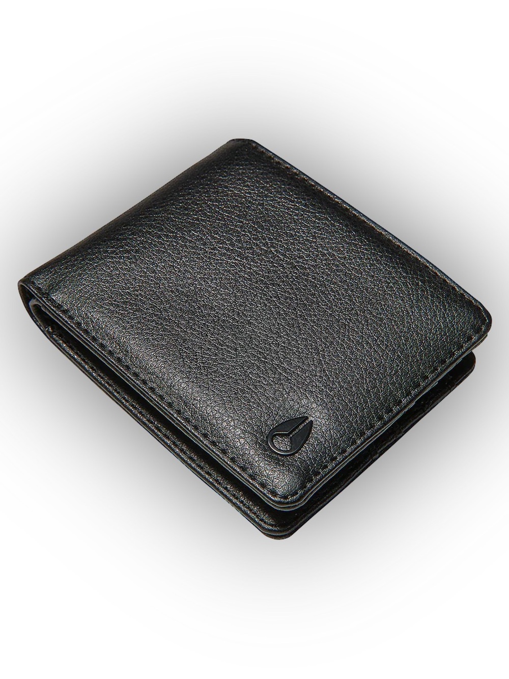 Brand New Nixon Pass Vegan Leather Wallet Black Bifold Wallet
